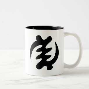 Gye Nyame   God is Supreme Adinkra Symbol Two-Tone Coffee Mug