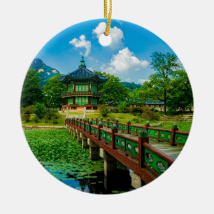 Gyeongbokgung Palace, South Korea Ceramic Ornament