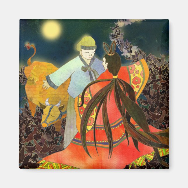 Gyeonwu & Jiknyeo: The Story of Chilseok in Korea Magnet (Front)