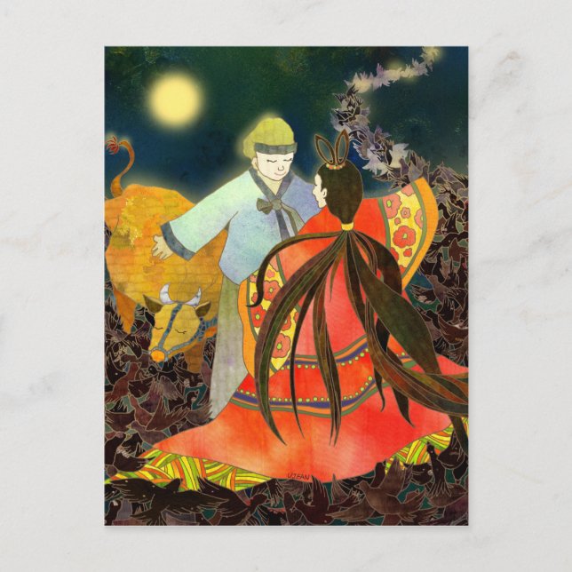 Gyeonwu & Jiknyeo: The Story of Chilseok in Korea Postcard (Front)