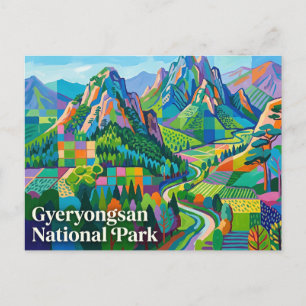 Gyeryongsan National Park South Korea Postcard