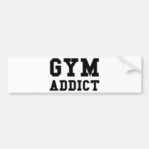 GYM ADDICT BUMPER STICKER