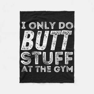 Gym And Bodybuilding Shirts Uni Workout - Black  Fleece Blanket