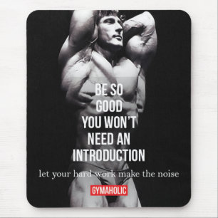 Gym and Fitness Motivation - Bodybuilding, Lifting Mouse Pad