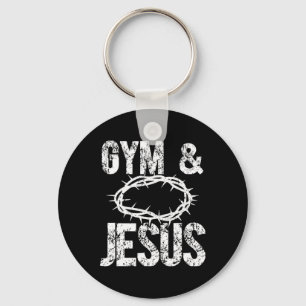 Gym And Jesus Christian Bodybuilder Religious Body Key Ring