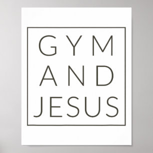 Gym And Jesus Poster