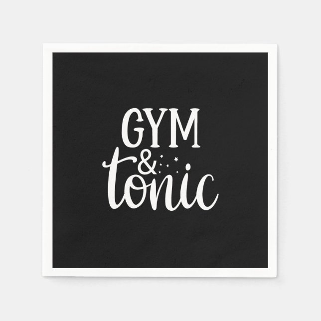 gym and tonic napkin (Front)