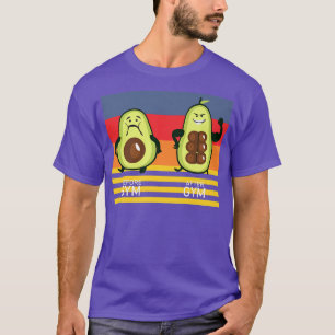 Gym Avocado, Mens Womens Weight Lifting, Funny Wor T-Shirt