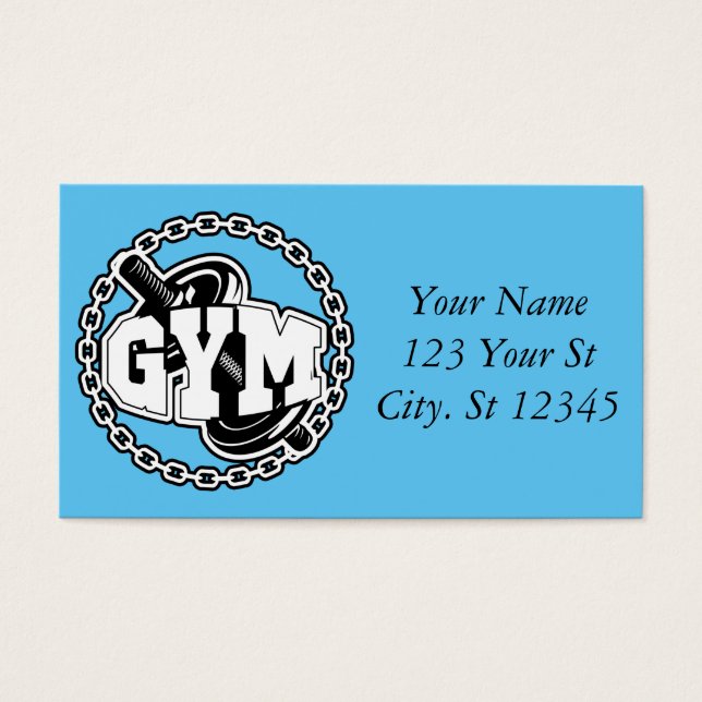 Gym Barbell Logo Thunder_Cove (Front)