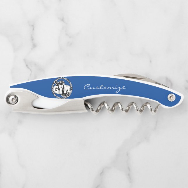 Gym Barbell Logo Thunder_Cove Corkscrew (Front)