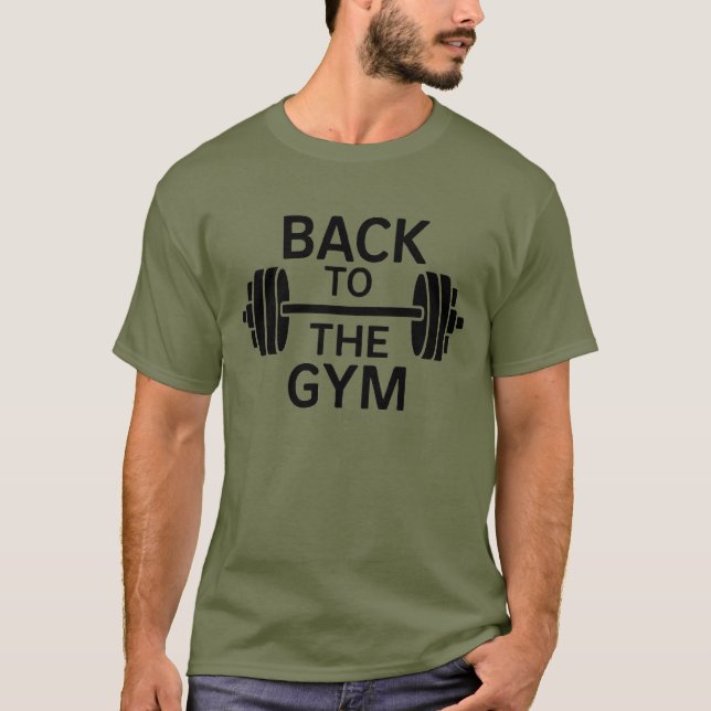Gym Barbell T-Shirt (Front)