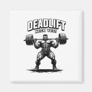 Gym Beast Bodybuilding Workout Motivation Tee Weig Magnet