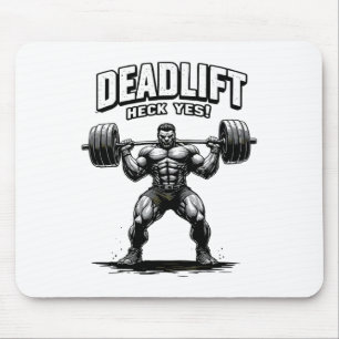 Gym Beast Bodybuilding Workout Motivation Tee Weig Mouse Pad
