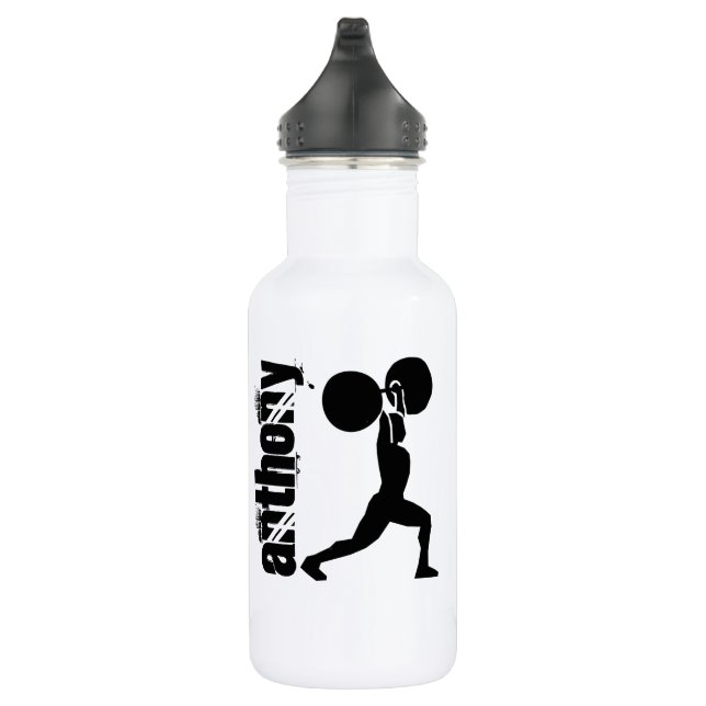 Gym Bodybuilder Personalised 532 Ml Water Bottle (Right)