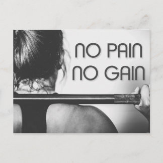 Gym Bodybuilding Fitness Motivational Postcard