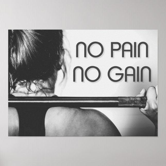 Gym Bodybuilding Fitness Motivational Poster (Front)