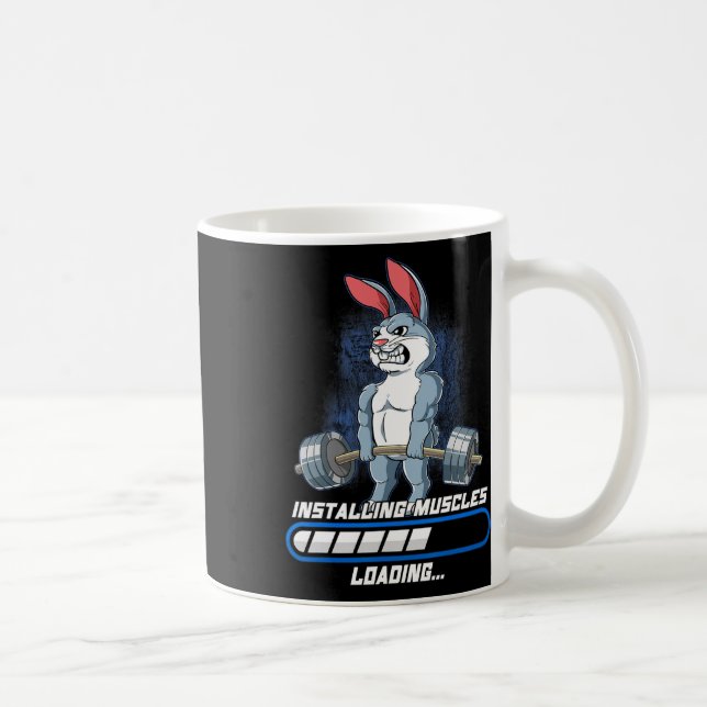 Gym Bodybuilding Installing Muscles  Coffee Mug (Right)