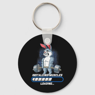 Gym Bodybuilding Installing Muscles  Key Ring