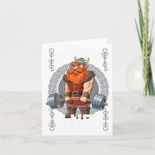 Gym Bodybuilding Training Of Norse I Lift Viking Card