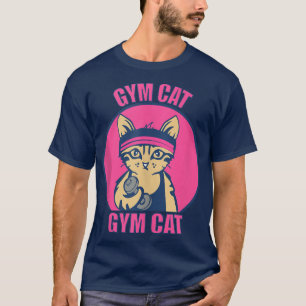 Gym Cat Kitten Weightlifting Fitnesstraining 148 T-Shirt