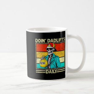Gym Dad Doin' Dadlifts Daily Men Fathers Day Funny Coffee Mug
