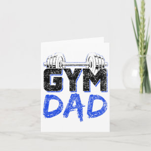 Gym Dad Fitness Workout Weightlifting Training Fat Card