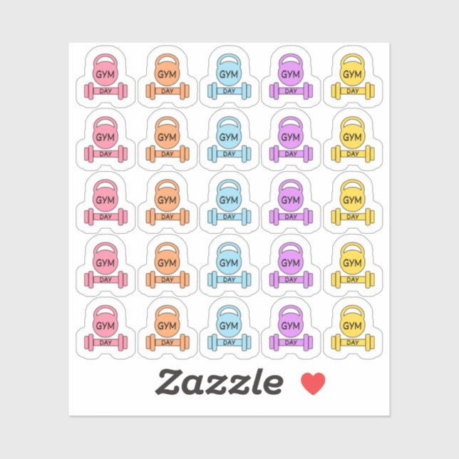 Gym Day Fitness Workout Exercise Bujo Planner  (Sheet)