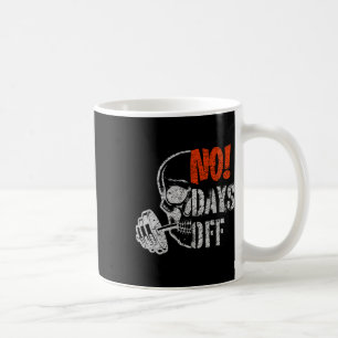 Gym Day Skull Weightlifting Gym Motivation And Fit Coffee Mug