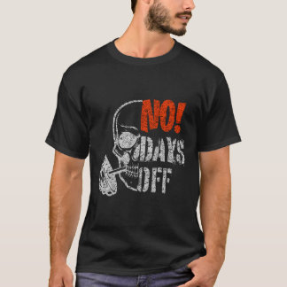 Gym Day Skull Weightlifting Gym Motivation And Fit T-Shirt