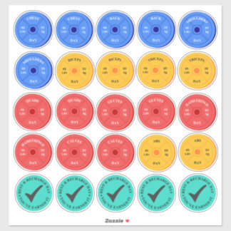 Gym Day Workout Planner Stickers