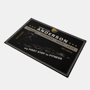 Gym decoration, danymic with an individual touch doormat