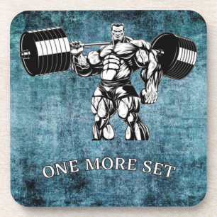 Gym & fitness bodybuilder coaster