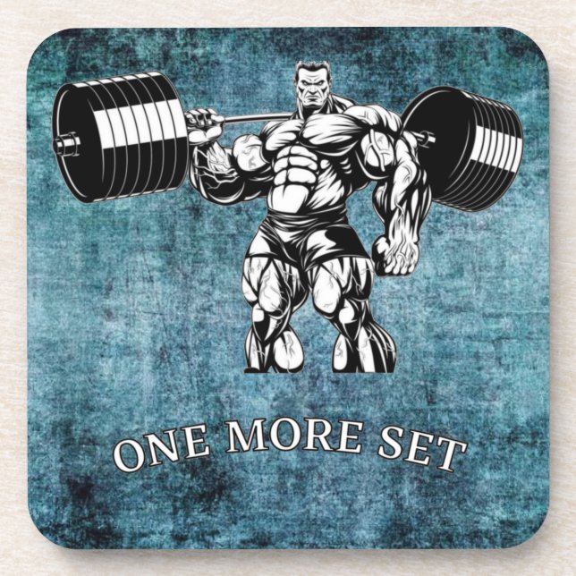 Gym & fitness bodybuilder coaster (Front)