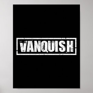 Gym Fitness Bodybuilding Workout Gifts Vanquish Gy Poster