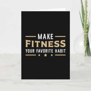 Gym Fitness Dance Workout Sport Dancing Gift Idea Card