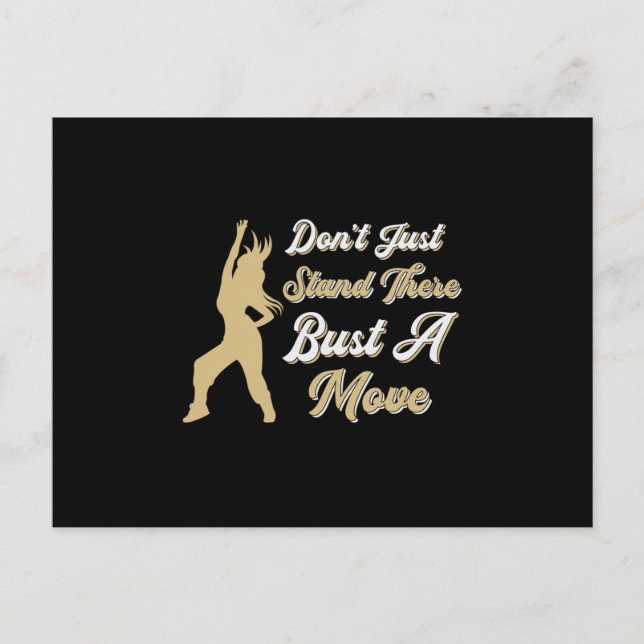 Gym Fitness Dancing Workout Dance Sport Gift Idea Postcard (Front)