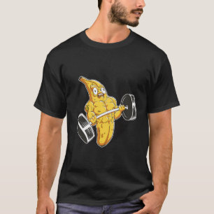Gym Fitness Workout Banana Lifting Training Weight T-Shirt
