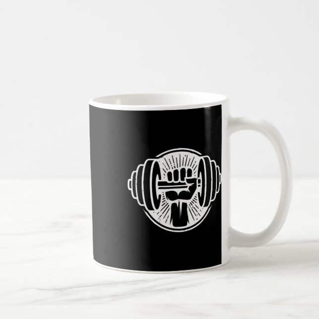 Gym Fitness Workout Bodybuilding Weightlifting Tra Coffee Mug (Right)
