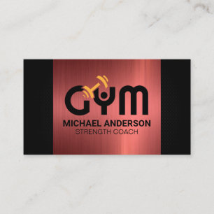 Gym Flex Kettle Bell Fitness Logo Business Card