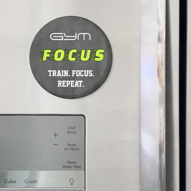 Gym Focus motivational Magnet (In Situ (Fridge))