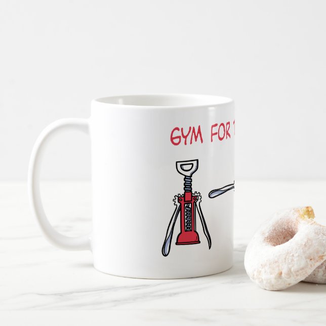 Gym for the weekend coffee mug (With Donut)