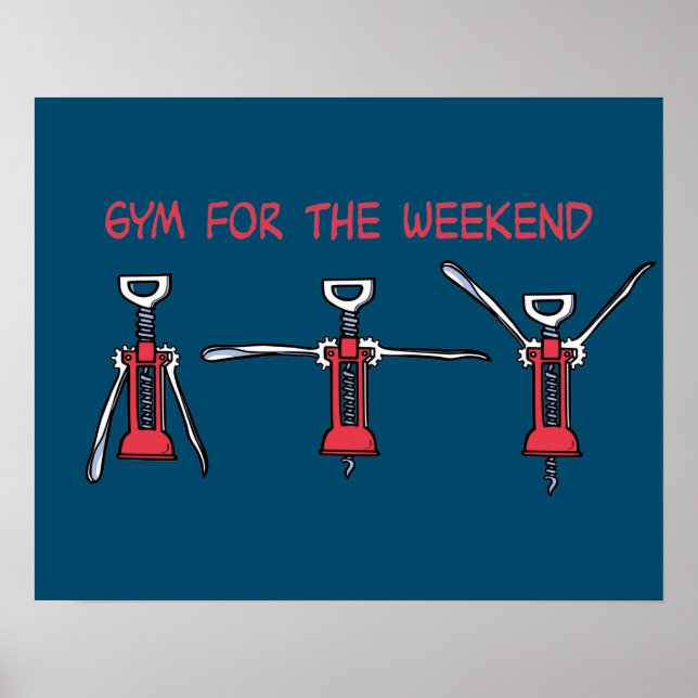 Gym for the weekend poster (Front)