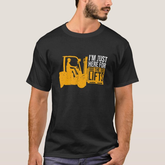 Gym  Fork Stacker Operator Warehouse Forklifter 2 T-Shirt (Front)
