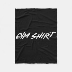 Gym Funny Weightlifting Bodybuilding Workout Power Fleece Blanket