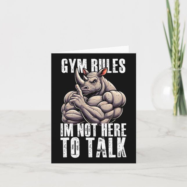 Gym Gift For Men Training Motivation Fitness Bodyb Card (Front)