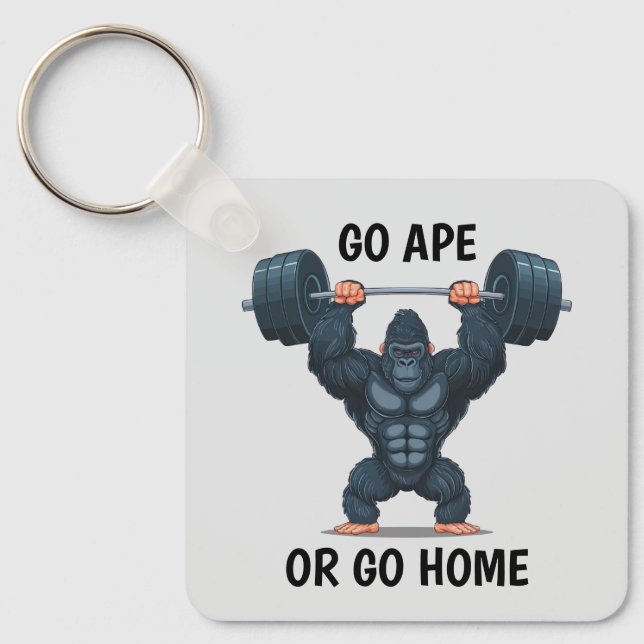 Gym Gorilla  Key Ring (Front)