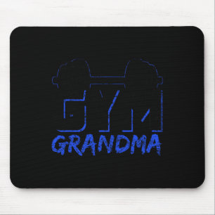 Gym Grandma Weightlifting Training Fitness Workout Mouse Pad