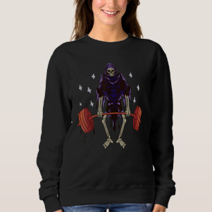 Gym Grim Reaper Deadlift Workout Occult 2 Sweatshirt