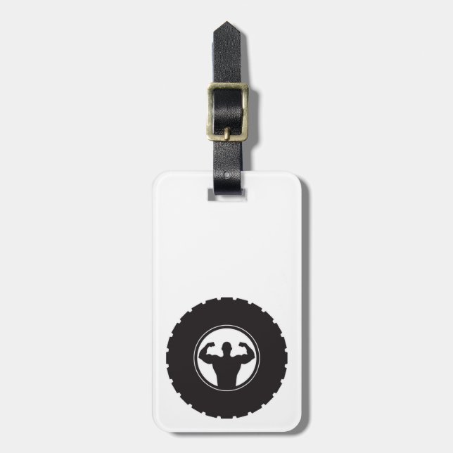 Gym Hard Luggage Tag (Front Vertical)