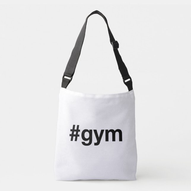 GYM Hashtag Crossbody Bag (Front)